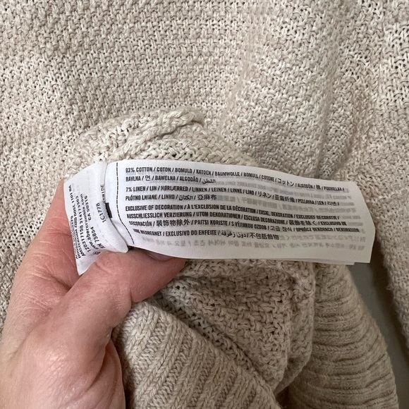 Abercrombie and Fitch Fisherman sweater cotton/linen blend small - Picture 5 of 7